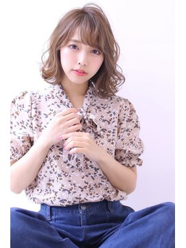 オーロ 西宮店(ORO) ナチュラルパーマ ミルクティーベージュ