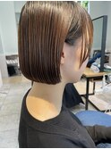 肩上すっきり耳掛けボブ