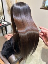 ワ ヘアー(wa-hair)&nbsp;縮毛矯正メンテ　メテオカラー　wa-hair式髪質改善30代40代50代