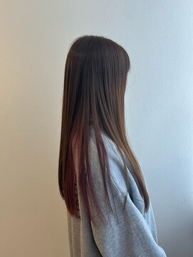 ランプヘアーデザイン(LAMP HAIR DESIGN) 【堀田 奈穂】インナーカラーピンク/ベージュカラー/ロングヘア/