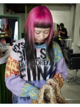 クペウ ローウェン(cope'u ROWEN) デザインカラー/レイヤーカット/ウェットヘア/オリーブベージュ