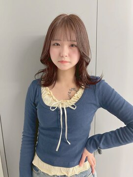 エニフォーイーストハム(Eni for eastham) 韓国風くびれレイヤーミディ/透明感ブラウン