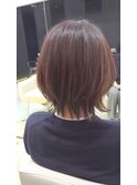 イメチェン丸みショートナチュラルウルフボブ30代40代50代田嶋k