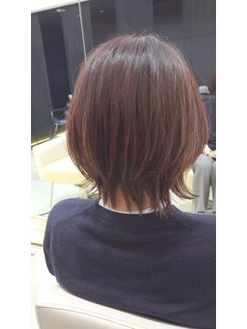 ウィル あべの店(WiLL) イメチェン丸みショートナチュラルウルフボブ30代40代50代田嶋k