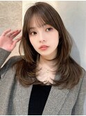 韓国ハイライトカラー柏顔周り髪質改善レイヤーボブくびれヘア柏