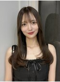 ミニウルフレイヤーカット顔周りカット前髪カット韓国ロング池袋