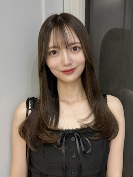 ロンドアヴァントゥス 池袋(Lond aventus) ミニウルフレイヤーカット顔周りカット前髪カット韓国ロング池袋