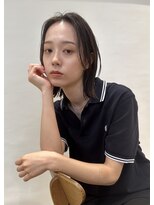 トリッカ 銀座(tricca)&nbsp;外ハネボブ/髪質改善/暗髪ボブ