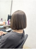 大人ワンレンボブ/ボブ/縮毛矯正/切りっぱなしボブ/立川南口