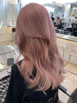 サンク 原宿 表参道(cinq) ダブルカラーミルクティーベージュハイトーンレイヤーカット韓国