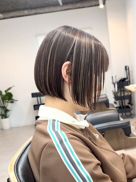 トト 船橋店(toto.) 黒髪/グレーベージュ/レイヤーロング/前髪パーマ[西船橋/津田沼]