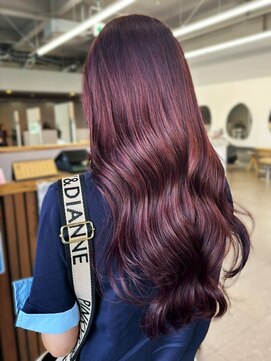 マップデザイン(map design) 韓国ヘア ダブルカラー バイオレットカラー 髪質改善 艶髪