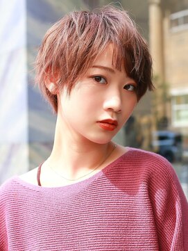 オーバーヘアー 池袋店(over hair) ピンクベージュ×マッシュショート