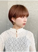 ハンサムショート/丸みショートボブ/20代30代40代50代/顔周り