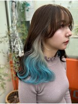 モモ(momo)&nbsp;人気インナーカラー/イヤリングカラー/グラデーションカラー原宿