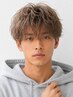 【色持ちUP】メンズカット＋ブリーチ＋オンカラー＋濃密補修Tr ￥14200