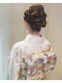 【下北沢＊I'll b hair＊】着物に似合う編み込みアレンジ