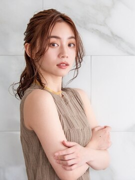 オーブ ヘアー リリー 博多2号店(AUBE HAIR lily) シニヨンハーフアップ