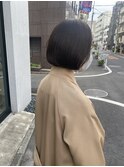 暗髪＆ナチュラルボブ