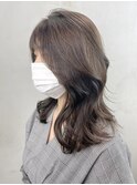 くびれレイヤー_チェリーブラウンフェミニンロング_ba413681