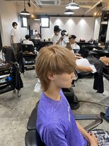 ボルド(MEN'S HAIR SALON BORDO)&nbsp;マッシュウルフ×ミルクティーベージュ