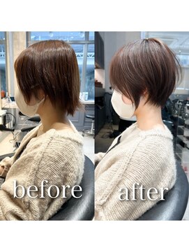 ロンドジェネルーズ 柏(Lond generous) 【斉藤】ショート×グレーベージュ×顔周り【白髪染め可】【柏】