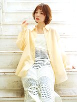 アビエクレール 河内花園(abije claire) ラフ感がちょうどいいボブ★20代30代50代 髪質改善