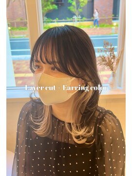 パルファン(PARFUM) layer cut × earring color