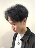 【癖毛活かし】ツーブロックセンターパート