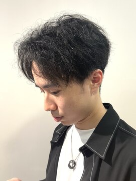 ヘア ヴァーゴ(Hair vago) 【癖毛活かし】ツーブロックセンターパート