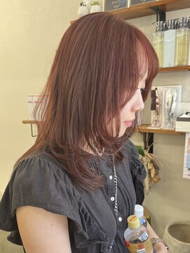 ソソ(soso) 【soso 伊勢田】レイヤー×ピンクブラウン【横浜/ブリーチ】