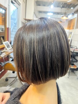ルーファス 恵比寿 渋谷(Ruufus) ハイライト艶ボブ 2402