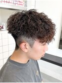 ツイストスパイラル波巻きパーマスパイラルパーマパーマメンズ