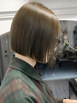 ラレイ ハラジュク(Lalei harajuku)&nbsp;切りっぱなしボブタッセルボブ20代30代40代50代カーキオリーブ