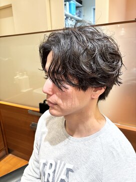 モッズヘア メン 上尾東口店(mod's hair men) フェザーパーマビジネス社会人刈り上げないスーツ