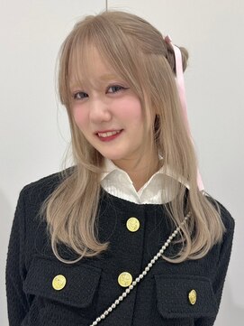 ベレーザ 渋谷(BELEZA) 13018艶髪ホワイトブロンド髪質改善ミルクティーベージュロング