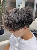 熊本メンズパーマ 波巻き ツイスパ マッシュ MEN'S HAIR