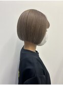 愛され切りっぱなし小顔ミニボブハイトーンダブルカラーベージュ