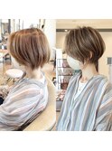 30代40代50代ショート白髪ぼかし白髪染め髪質改善ハイライト井