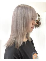 ジェムヘアスタジオ 湘南平塚南口店(Gem Hair Studio)&nbsp;透明感ホワイトベージュカラー【Gem 神原】