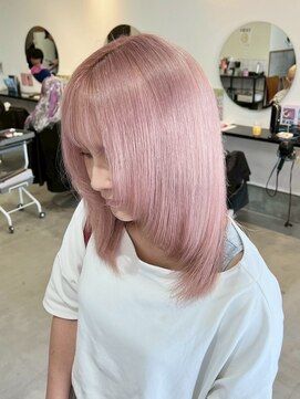 ラック 表参道(LUCK) ペールピンク/ケアブリーチ/ブリーチ/表参道/原宿