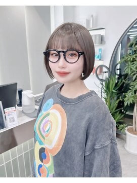 ロンドリゼル 札幌(Lond RiseL) オリーブグレー/前髪/ボブ/マロンベージュ/レイヤーカット/小顔