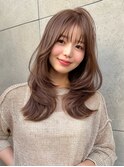 中川智帆/ふんわりミディアム/ダブルカラー/レイヤーカット