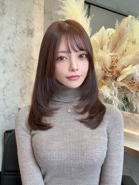 ラピス 新宿(Lapis) セミレイヤーカット/チョコブラウン