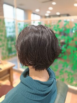 ルッカランス 王子店(Lucca Lance) 3月　癖を生かした　伸ばしっぱなしOK  楽ちん　ショートボブ