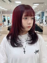 シャルムバイケンジ(Charm.by KENJE)&nbsp;レイヤー/レイヤーカット/ウルフ/ウルフカット/顔周りカット