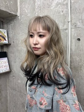 オーン 渋谷(OOn) ハイトーンミルクティーグレージュ×エンドグレーカラー