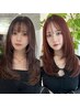 【お得クーポン】前髪カット+カラー(リタッチ)+艶TR 11000円→9500円