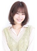 20代/40代/30代/オフィス/ショートボブ/小顔ヘア/面長