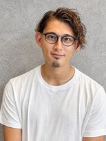 フジヤマバーバーショップ アジト(FUJIYAMA BARBER SHOP ajito)&nbsp;ブラウンセンターパート×ニュアンスヘア 明石/西明石/大久保